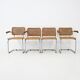 Set of 4 dining chairs Style B32 by Marcel Breuer