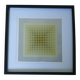 Tableau Vintage Art Optique - Victor Vasarely  CTA-102- Cadre 40x40cm