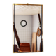 Vintage brass mirror, 45x29 cm