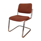 70's metal and fabric office chair