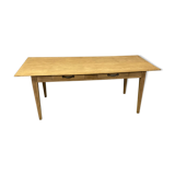 Old solid oak farm table stripped