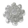 Bougeoir forme en “fleurs” en verre cristal