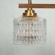 Vintage glass suspension for dining table