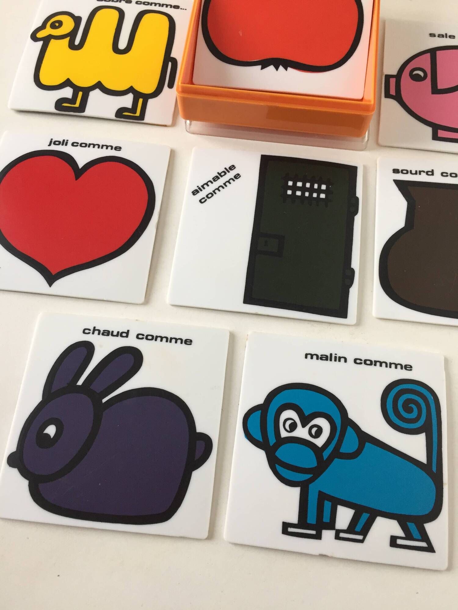 Set of 8 humorous vintage coasters
