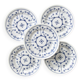5 Khala Germany Blau Saks porcelain plates