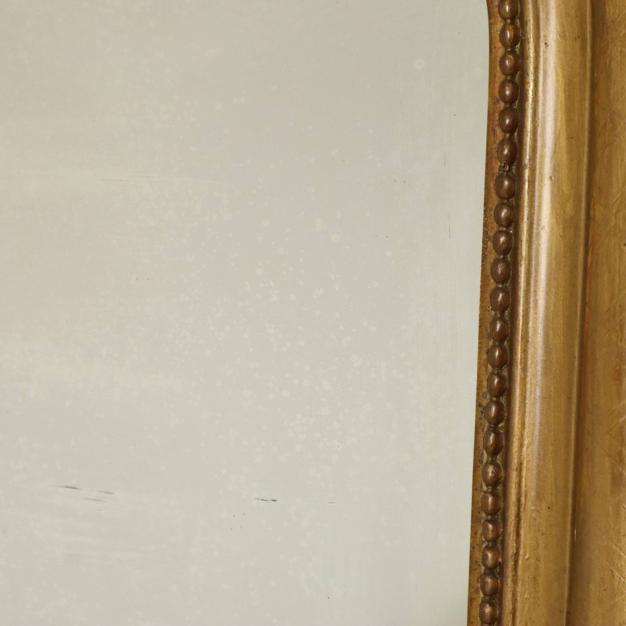 Miroir doré français Louis Philippe antique, fin du 19e siècle