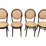 Ensemble vintage de quatre chaises Michael Thonet ZPM Radomsko Design