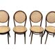 Ensemble vintage de quatre chaises Michael Thonet ZPM Radomsko Design