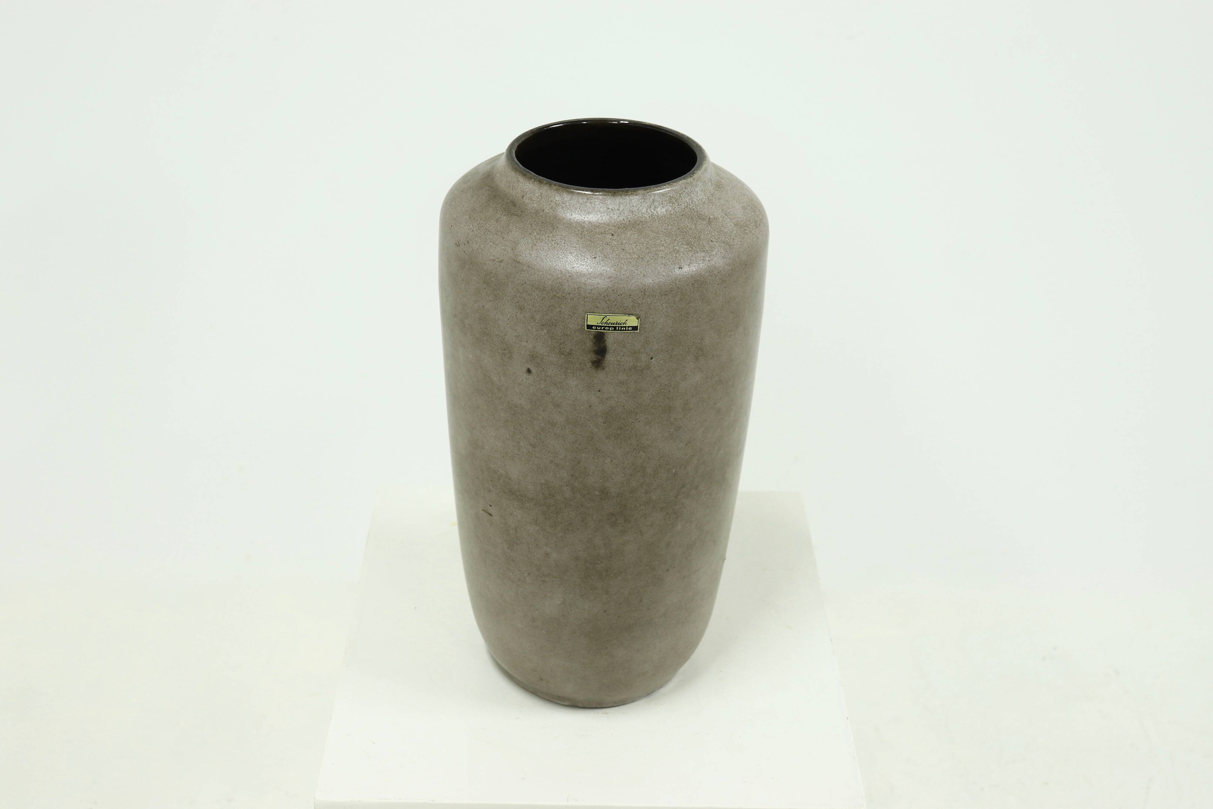 Large Cylindrical Europ Linie Vase by Scheurich, 1960s