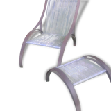 Fauteuil et repose pied