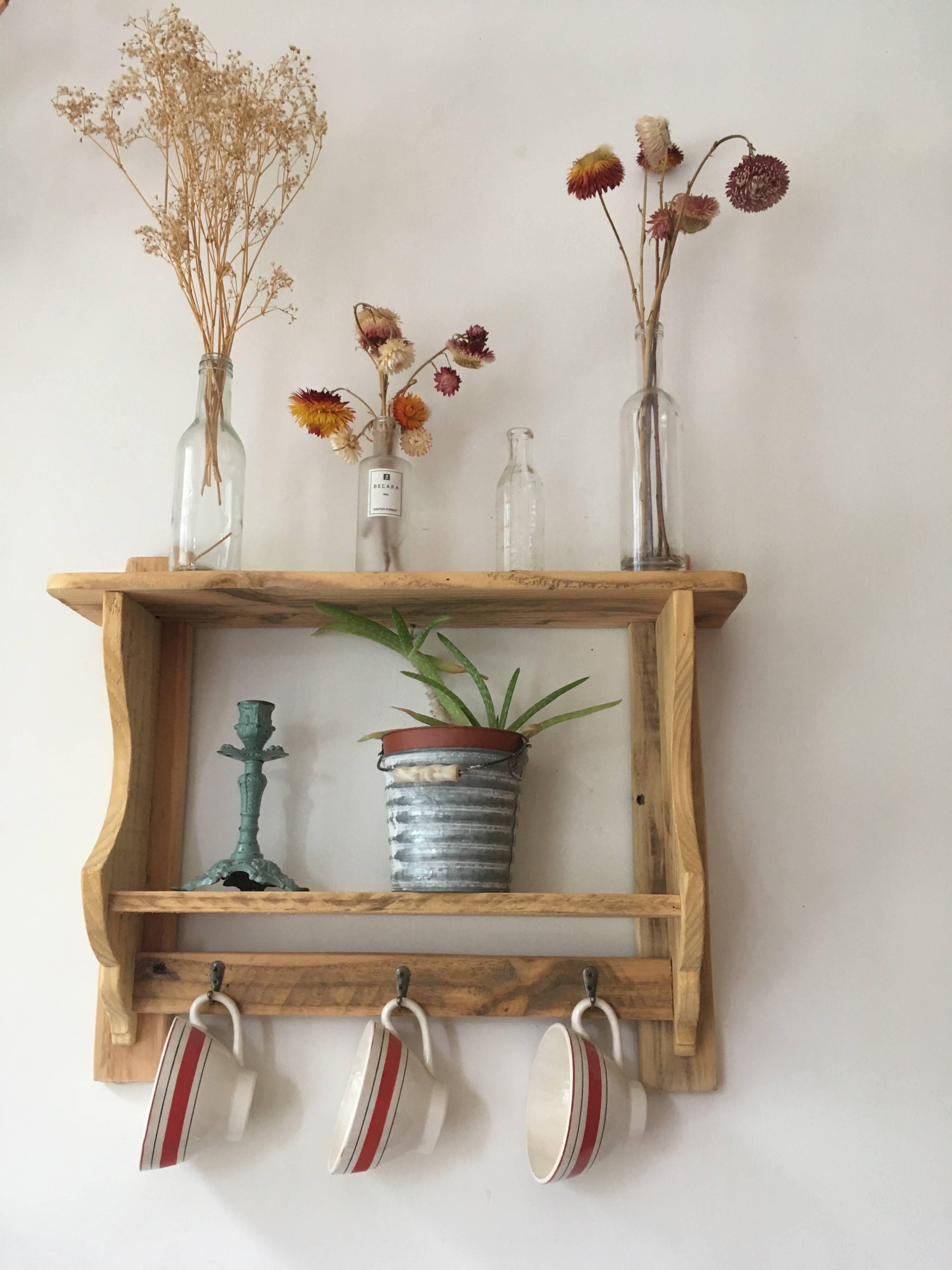 baker's style wall shelf