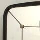 Art Deco Rectangular Wall Mirror with Black Beech Frame, Italy