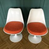Series of 4 Tulip chairs by Eero Saarinen for Knoll