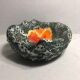 Old glazed ceramic ashtray + Wilts multicolor large model Vintage