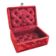 Sewing box padded with red silk, Napoleon III style