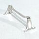 12 silver-plated metal knife rests in empire style