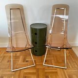 Paire de chaise plexi