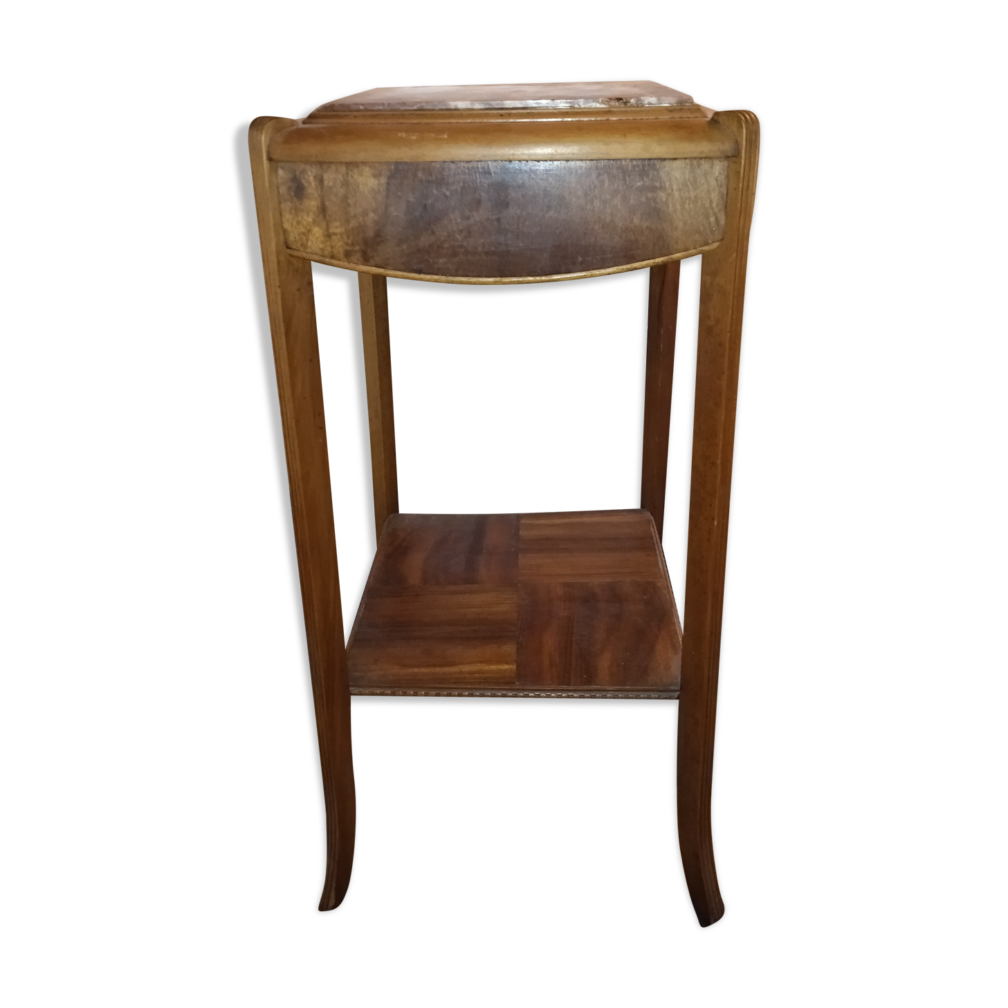 Selette art-deco wood and marble