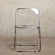 Giancarlo Piretti Plia Folding Chair Chrome for Anonima Castelli