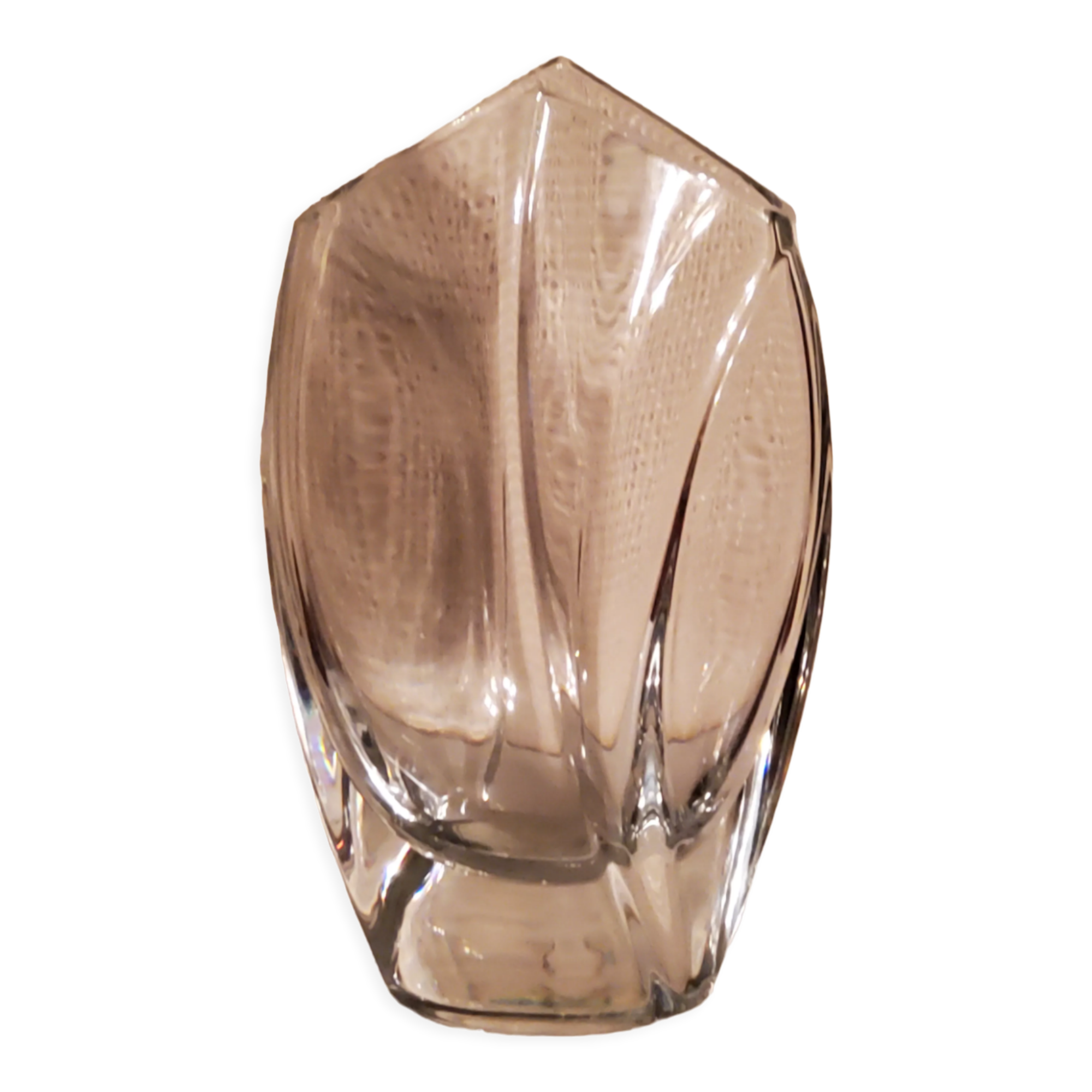 Baccarat vase signed Robert Rigot model Giverny 28cm