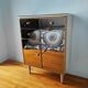 Commode vintage Italienne 1970 en verre miroir