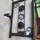 Porte manteaux miroir en fer forge
