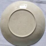 Six slip plates with strawberry decoration
