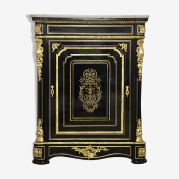 Napoleon III support cabinet in blackened wood