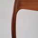 Danish dining chairs in wood and paper cord