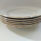 6 Villeroy & Boch Mettlach ivory and gold dessert plates