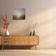Half-abstract, half-impressionist tableau, original signed with its certificate.