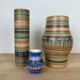 Trio vases Louis Bacculini et Michel Gorgeon, céramique Vallauris années 60