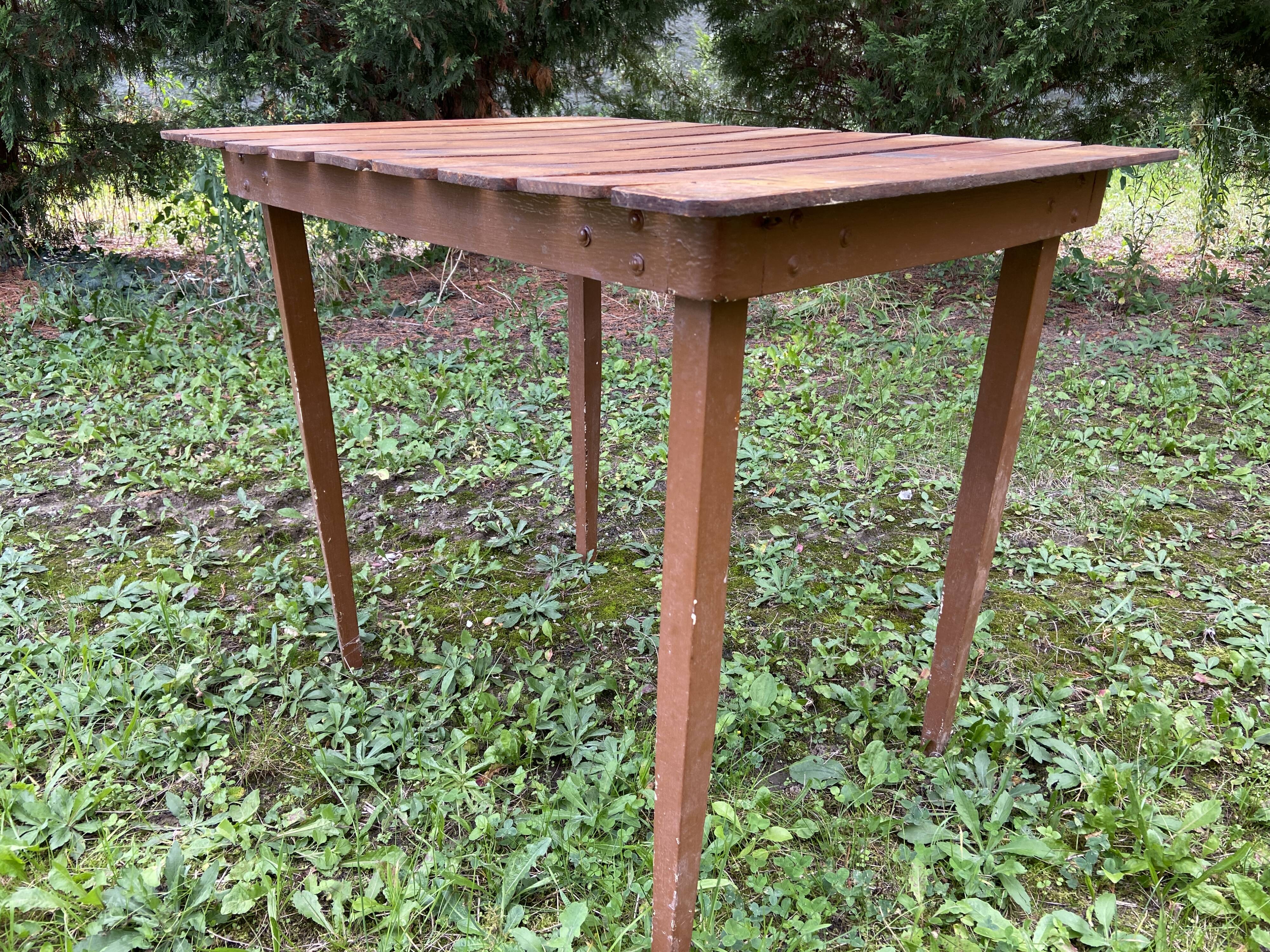 Vintage camping table bistro 1950s vintage