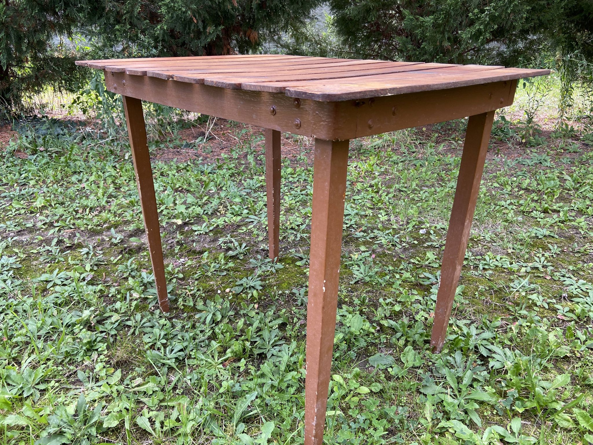 Table de camping vintage bistrot 1950s vintage