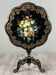 Napoleon III lacquered gueridon table with floral decoration, 19th century.