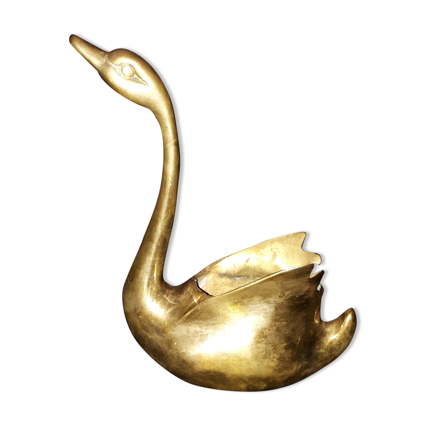 Bronze swan, vintage