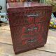 Jewelry box Box Japanese Tansu vintage carved wood