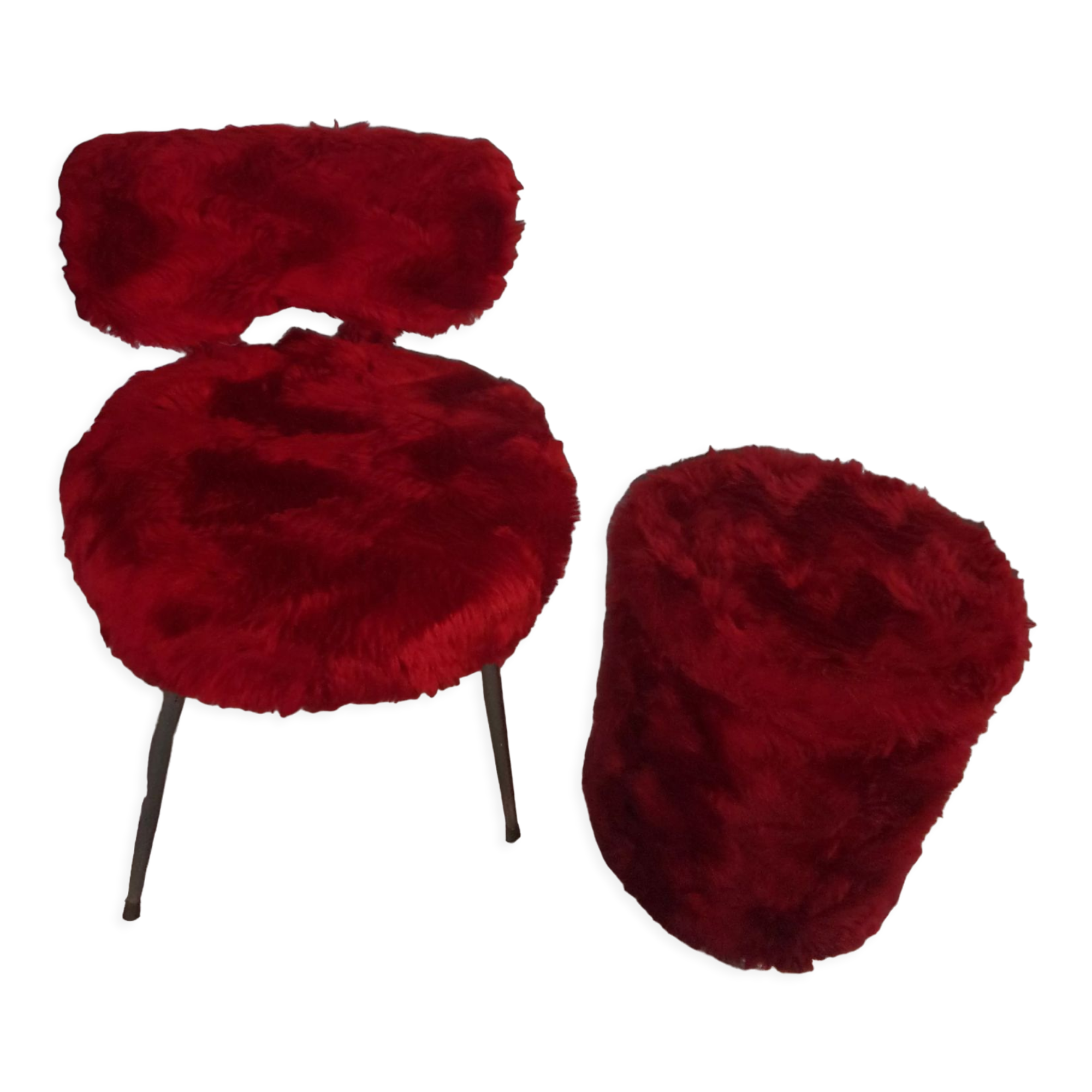 Chair and pouf pelfran