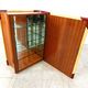 Italian Goatskin Book Shaped Dry Bar Cabinet by Aldo Tura, 1950s