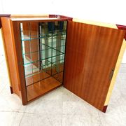 Italian Goatskin Book Shaped Dry Bar Cabinet by Aldo Tura, 1950s