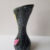 60s designer ceramic vase signed Vallauris Height 28.5cm