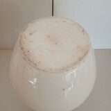 Enamelled pitcher with bicolor collar