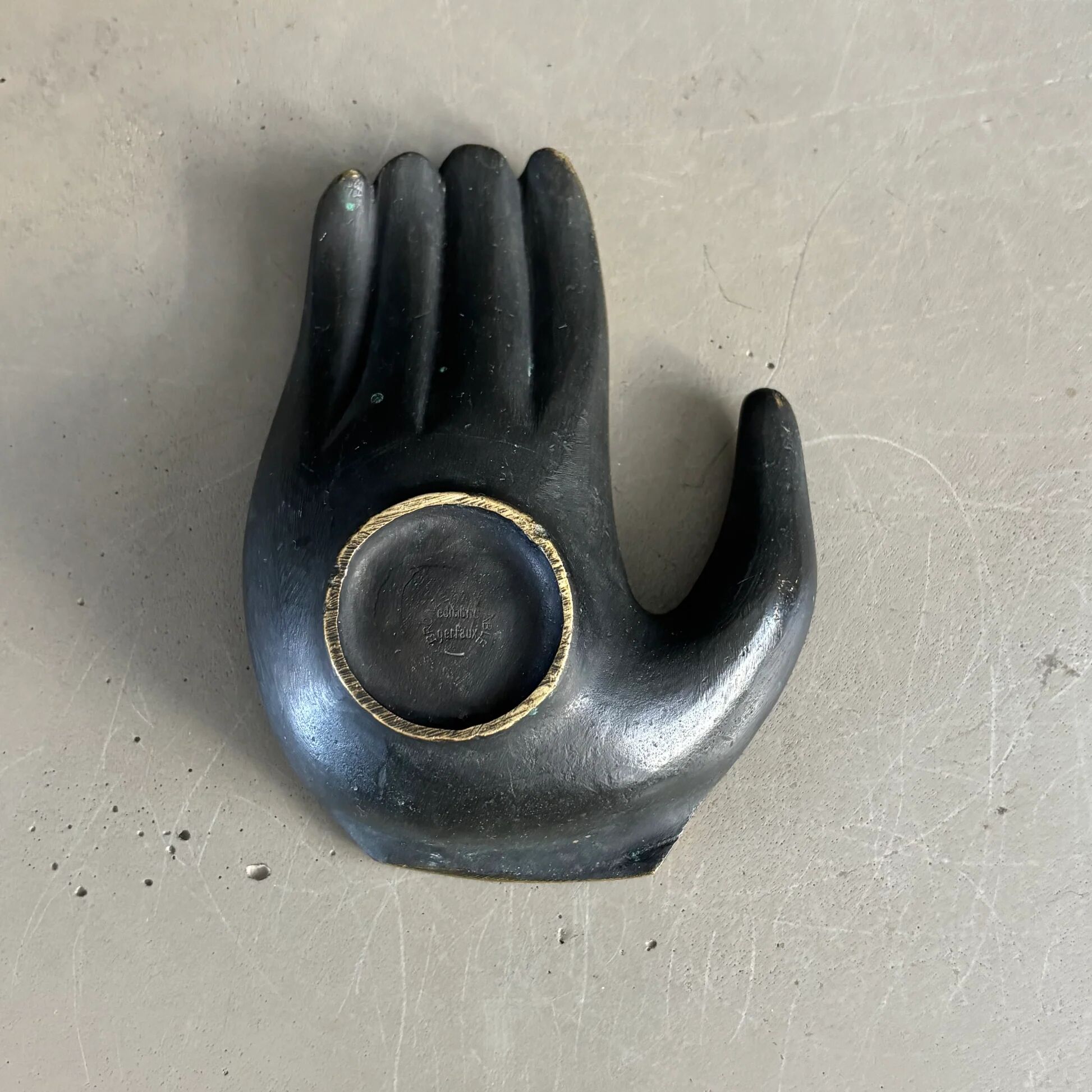 Bronze hand catchall Editions Gerfaux 60-70