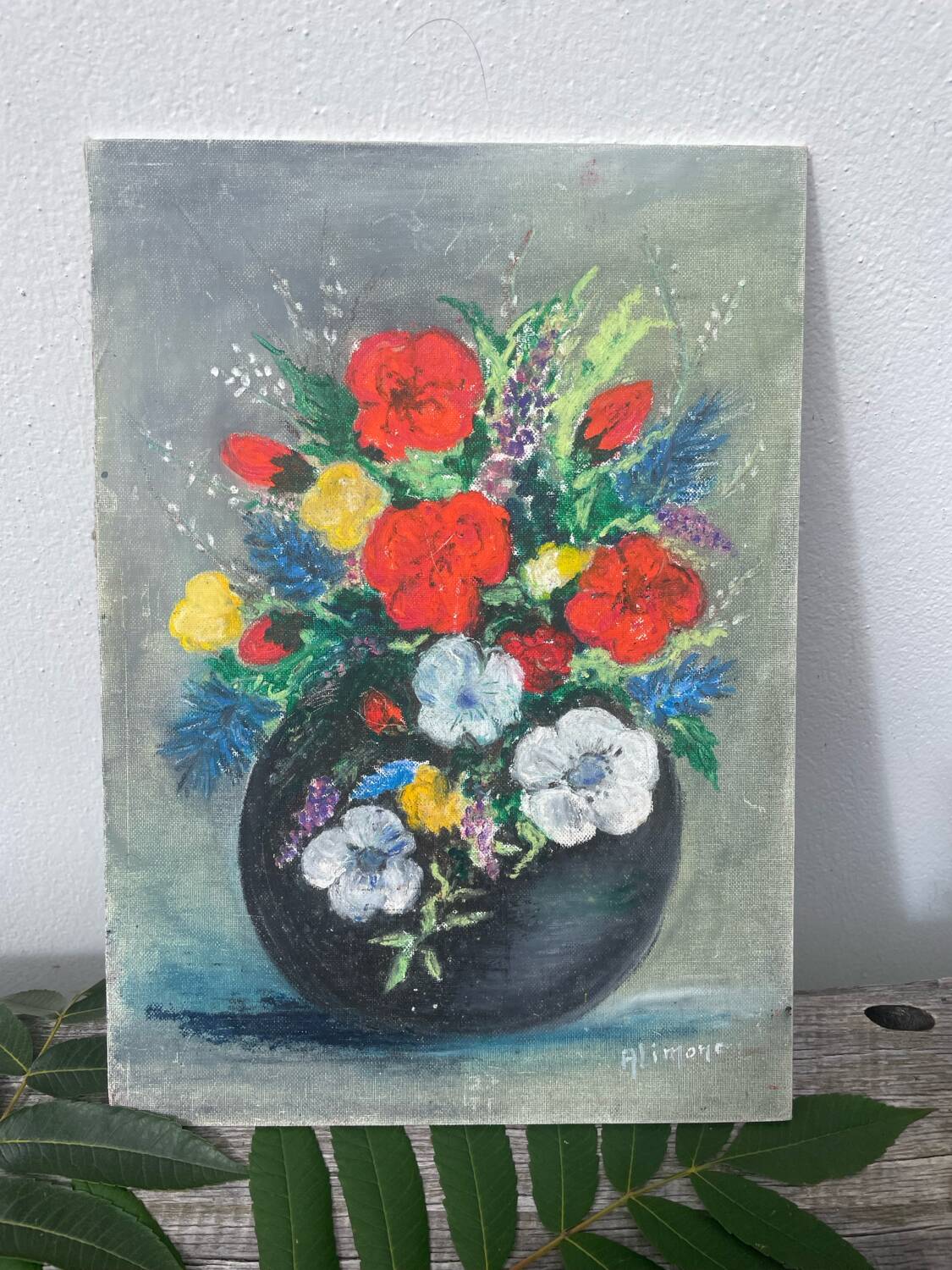 Flower bouquet painting