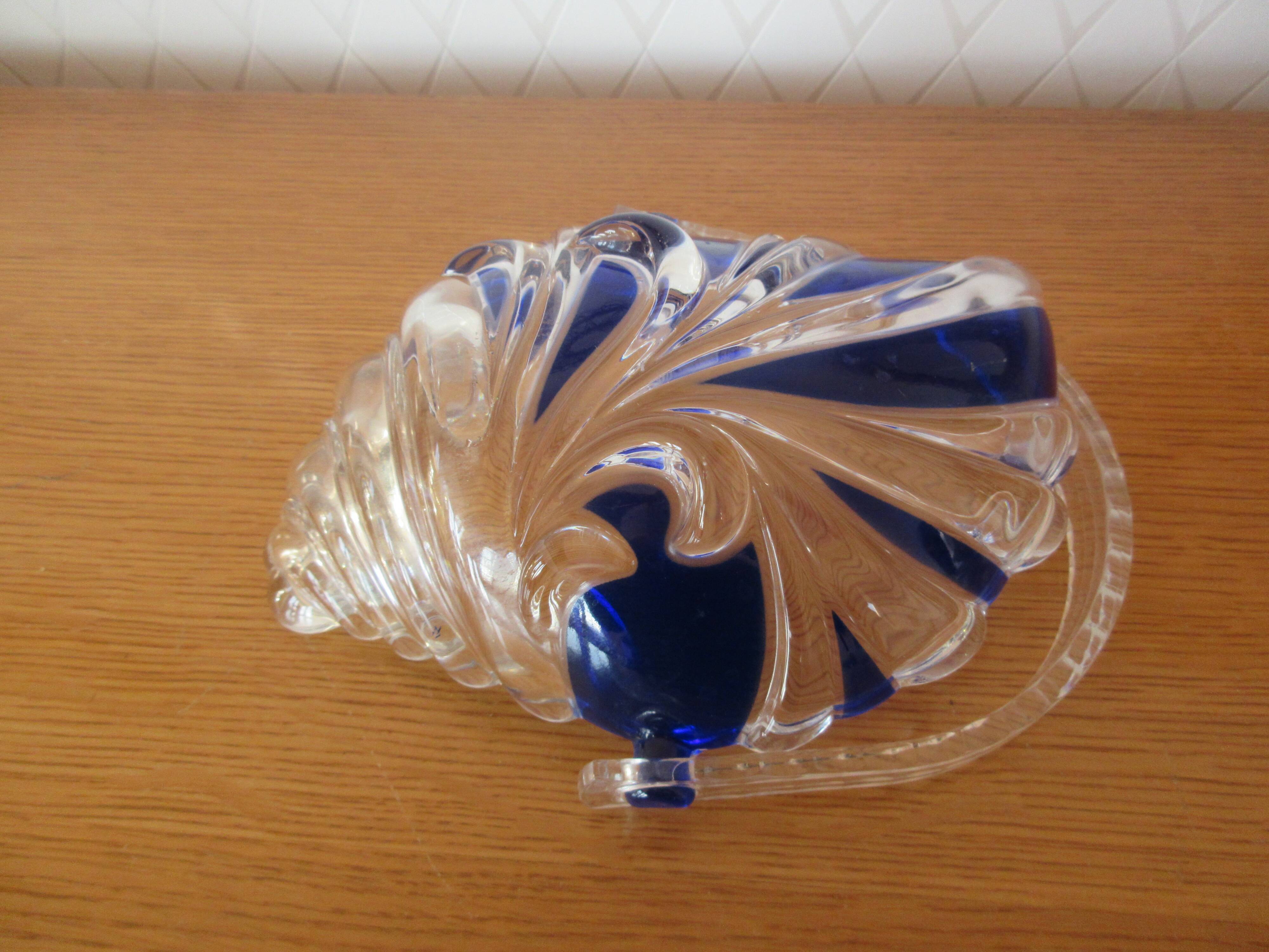 Porte-savon en forme de conque vintage