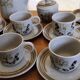 Coffee service sandstone "atelier d'art de lorraine" sarreguemines vintage