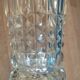 Glass vase crystal molded diamond point dp 012309