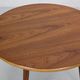 Scandinavian modern teak round coffee table, 1960's denmark