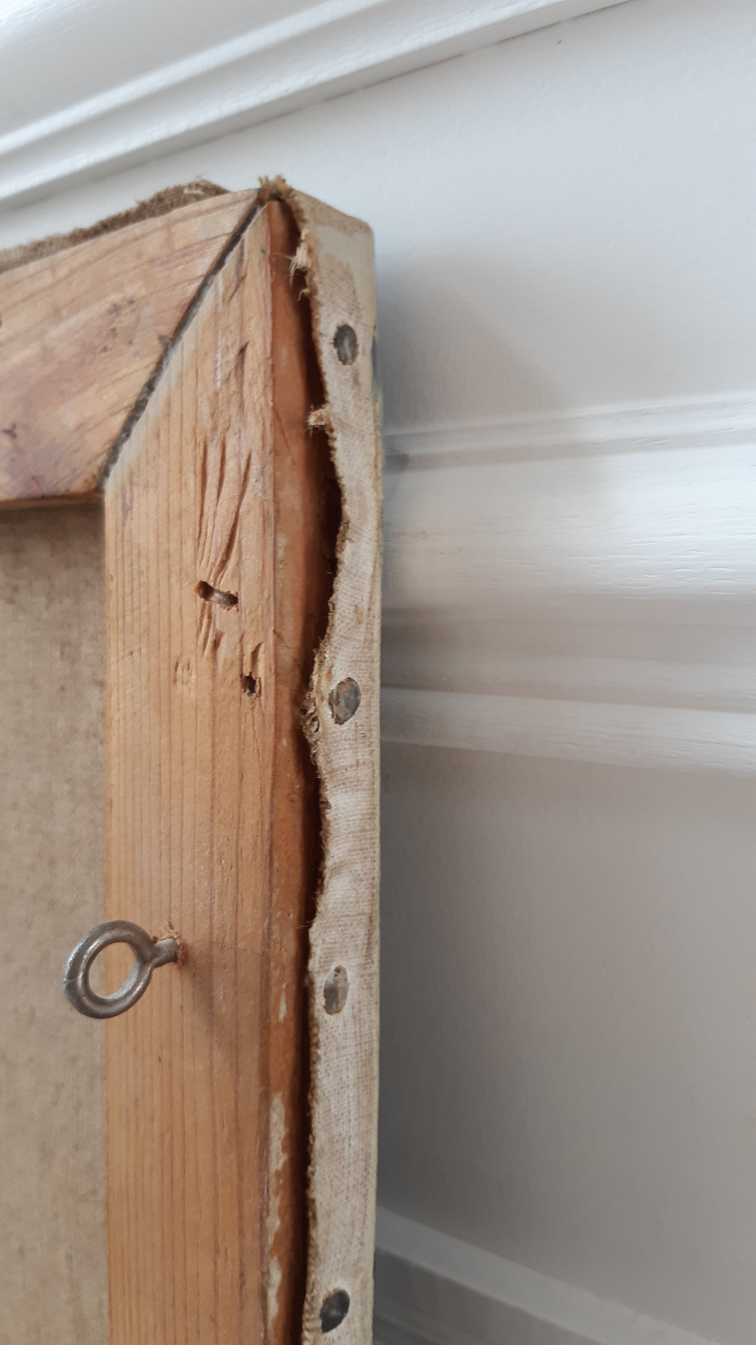 Tableau huile sur toile paysage forêt signé années 30