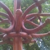 Bistro parrot coat rack attributed to Thonet
